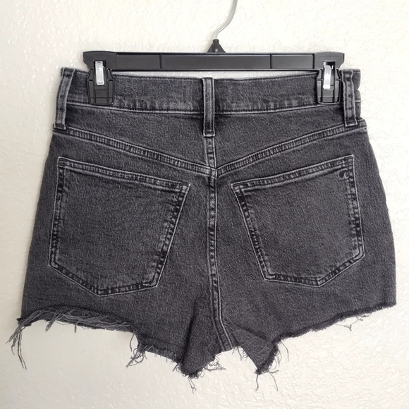 madewell the perfect jean short in faded black sz 26 - Picture 4 of 6
